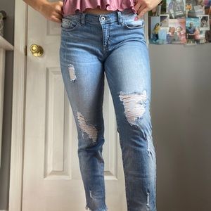 Low rise size 11 skinny jeans